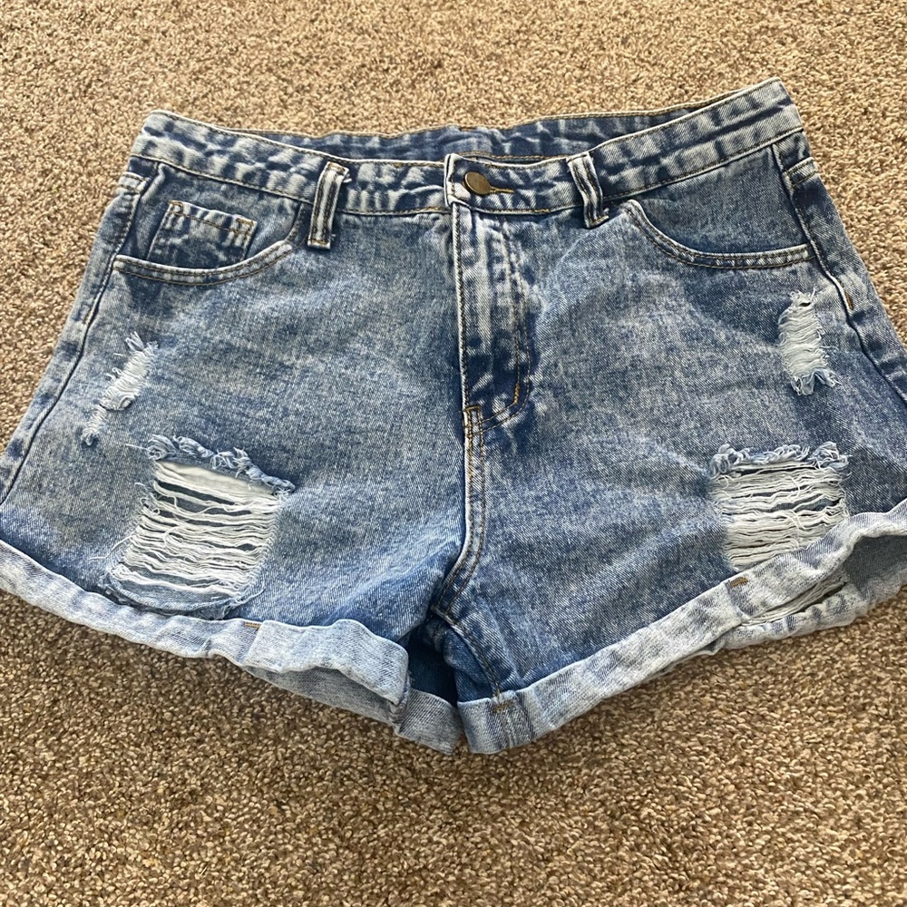 High waisted women’s shorts.